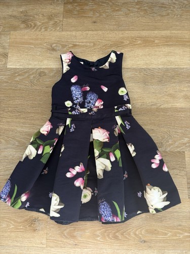 Girls navy blue floral - blue, ted
